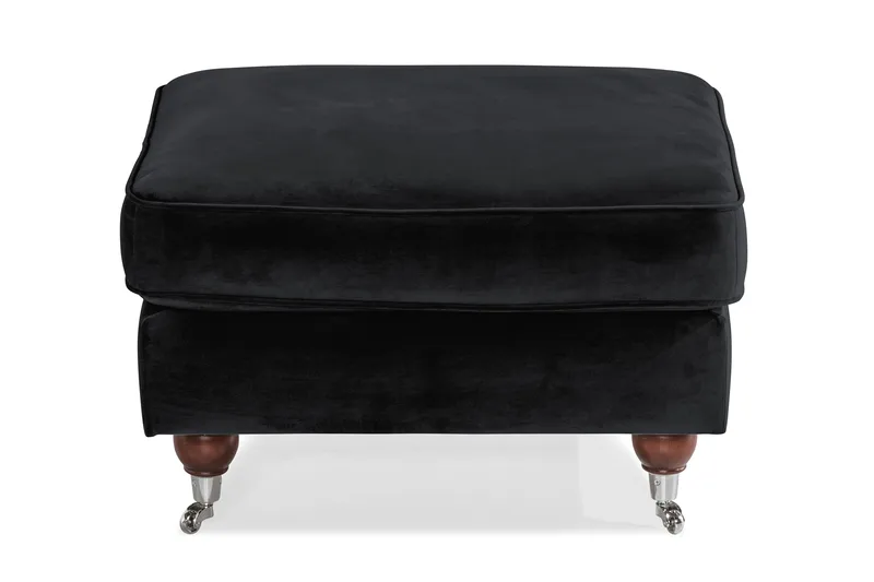 Howard Riviera Fotpall Sammet - Svart - Möbler - Stolar & fåtöljer - Pall & puff - Fotpall