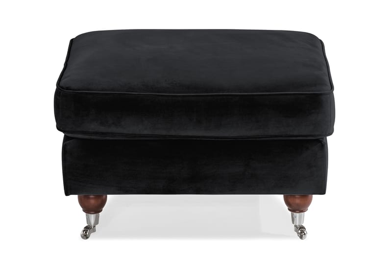 Howard Riviera Fotpall Sammet - Svart - Möbler - Stolar & fåtöljer - Pall & puff - Fotpall