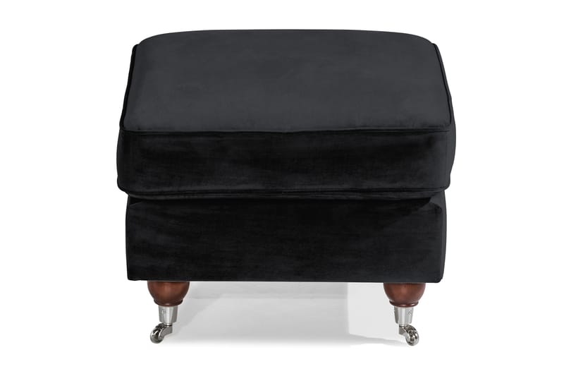 Howard Riviera Fotpall Sammet - Svart - Möbler - Stolar & fåtöljer - Pall & puff - Fotpall