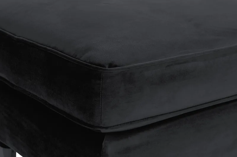 Howard Riviera Fotpall Sammet - Svart - Möbler - Stolar & fåtöljer - Pall & puff - Fotpall