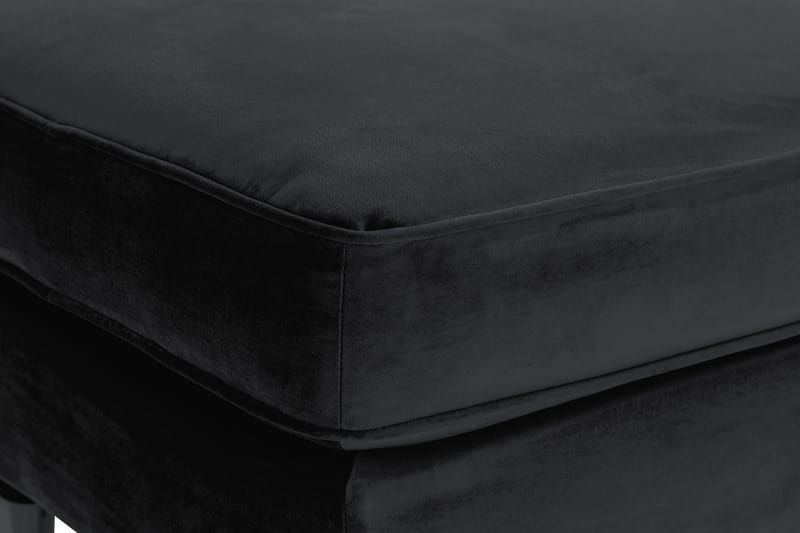 Howard Riviera Fotpall Sammet - Svart - Möbler - Stolar & fåtöljer - Pall & puff - Fotpall