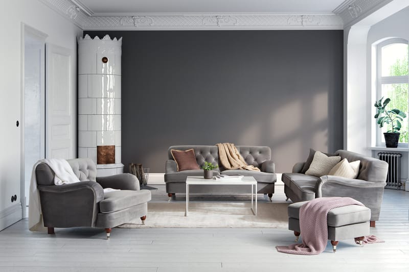 Howard Riviera Fotpall - Silvergrå - Möbler - Stolar & fåtöljer - Pall & puff - Fotpall