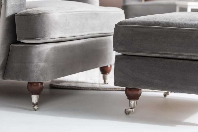 Howard Riviera Fotpall - Silvergrå - Möbler - Stolar & fåtöljer - Pall & puff - Fotpall