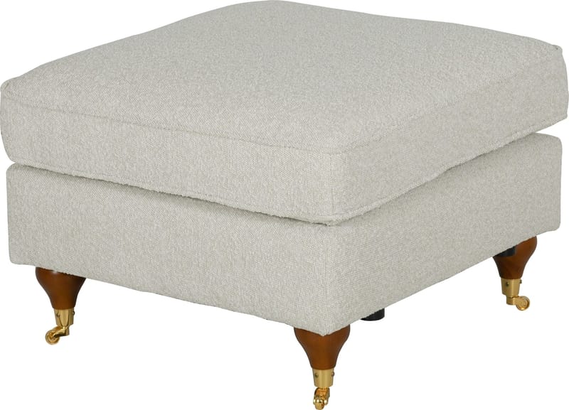 Fotpall Howard Watford Deluxe 69x69 cm - Vit - Möbler - Stolar & fåtöljer - Pall & puff - Fotpall