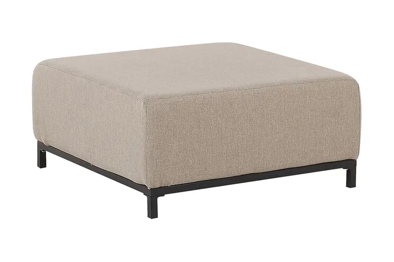 Hughen Fotpall - Beige/Svart - Möbler - Stolar & fåtöljer - Pall & puff - Fotpall