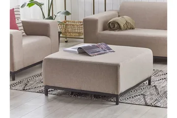 Hughen Fotpall - Beige/Svart - Möbler - Stolar & fåtöljer - Pall & puff - Fotpall