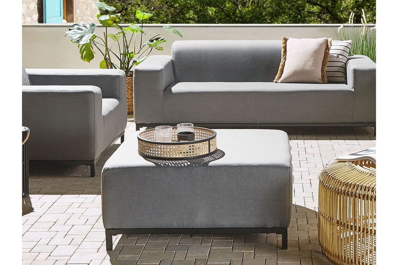 Hughen Fotpall - Grå/Svart - Möbler - Stolar & fåtöljer - Pall & puff - Fotpall