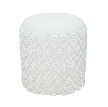 Ivoino Pall 40 cm - grå och gräddvit - Möbler - Stolar & fåtöljer - Pall & puff - Fotpall - Fotpall med förvaring
