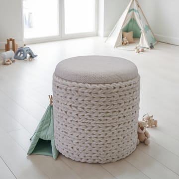 Ivoino Pall 40 cm - cremefärgad - Möbler - Stolar & fåtöljer - Pall & puff - Fotpall - Fotpall med förvaring