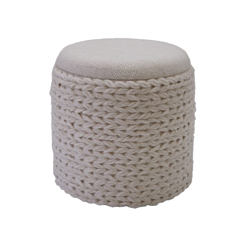 Ivoino Pall 40 cm - cremefärgad - Möbler - Stolar & fåtöljer - Pall & puff - Fotpall - Fotpall med förvaring