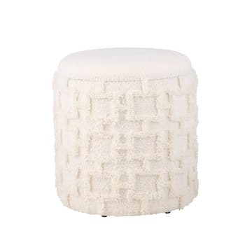 Ivoino Pall 40 cm - gräddvit med gråbruna inslag - Möbler - Stolar & fåtöljer - Pall & puff - Fotpall - Fotpall med förvaring