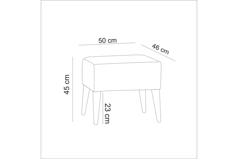 Kambi Fotpall - Grå - Möbler - Stolar & fåtöljer - Pall & puff - Fotpall