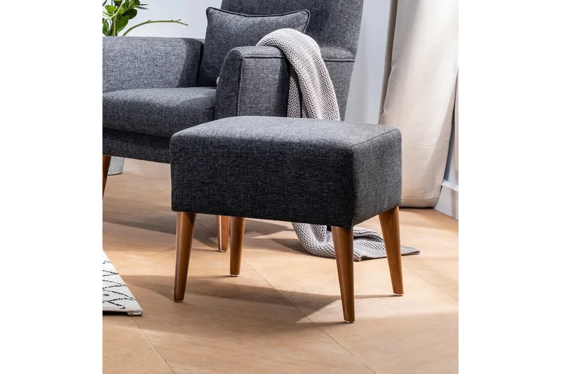 Kambi Fotpall - Mörkgrå - Möbler - Stolar & fåtöljer - Pall & puff - Fotpall