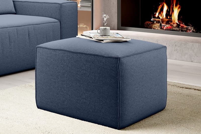 Kamli Fotpall - Blå - Möbler - Stolar & fåtöljer - Pall & puff - Fotpall