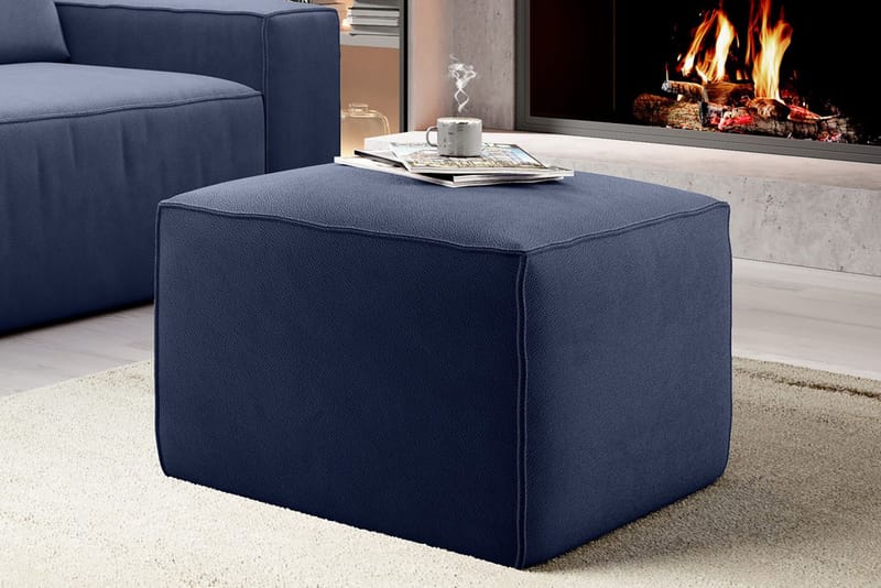 Kamli Fotpall - Blå - Möbler - Stolar & fåtöljer - Pall & puff - Fotpall