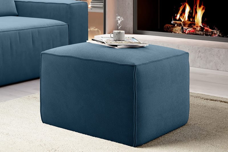 Kamli Fotpall - Blå - Möbler - Stolar & fåtöljer - Pall & puff - Fotpall