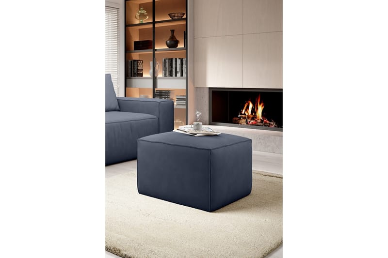 Kamli Fotpall - Blå - Möbler - Stolar & fåtöljer - Pall & puff - Fotpall
