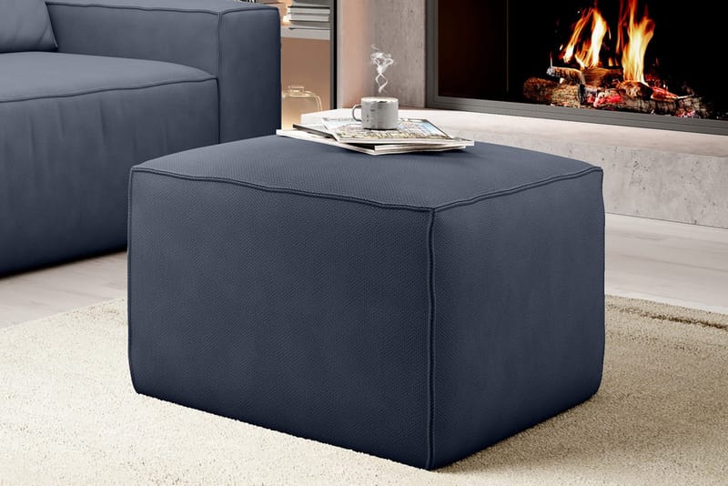 Kamli Fotpall - Blå - Möbler - Stolar & fåtöljer - Pall & puff - Fotpall