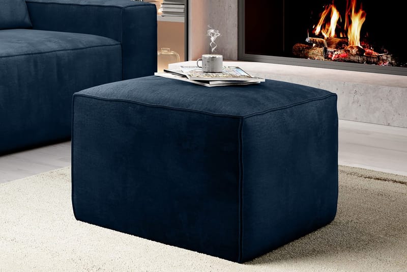 Kamli Fotpall - Blå - Möbler - Stolar & fåtöljer - Pall & puff - Fotpall