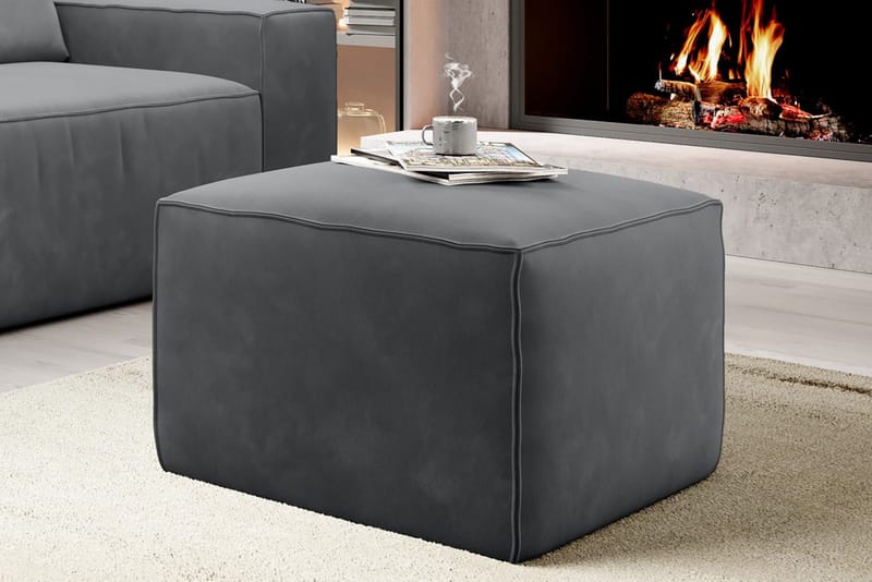 Kamli Fotpall - Grå - Möbler - Stolar & fåtöljer - Pall & puff - Fotpall