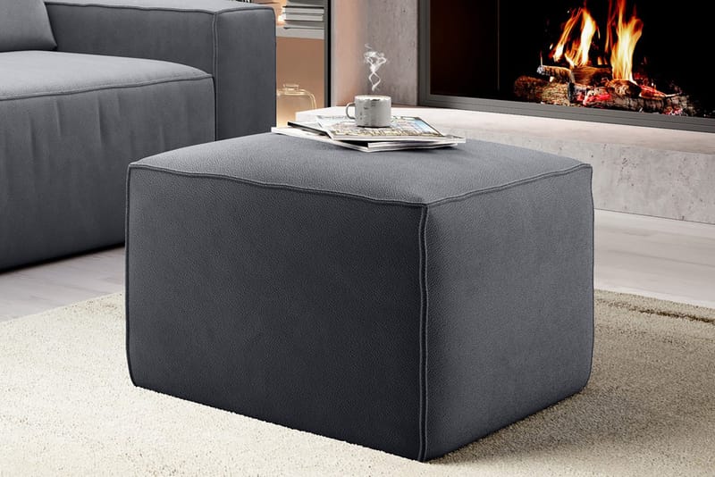 Kamli Fotpall - Grå - Möbler - Stolar & fåtöljer - Pall & puff - Fotpall