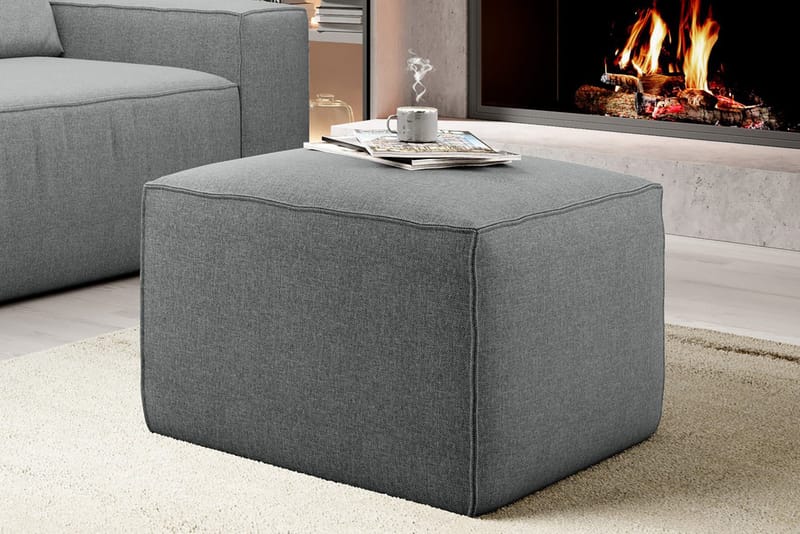 Kamli Fotpall - Grå - Möbler - Stolar & fåtöljer - Pall & puff - Fotpall