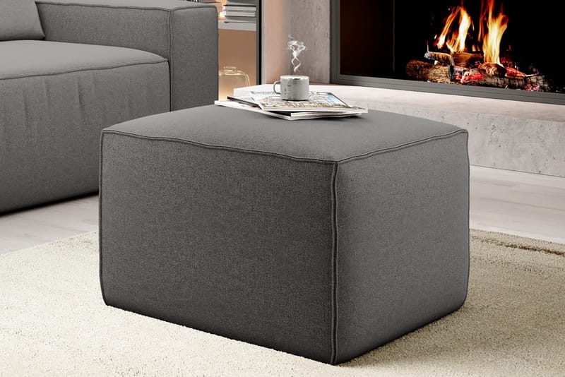 Kamli Fotpall - Grå - Möbler - Stolar & fåtöljer - Pall & puff - Fotpall