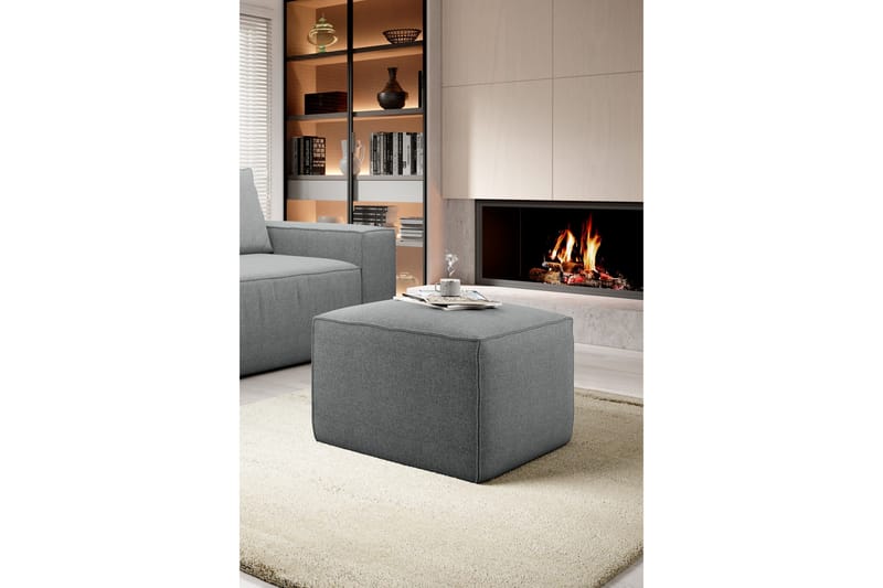 Kamli Fotpall - Grå - Möbler - Stolar & fåtöljer - Pall & puff - Fotpall