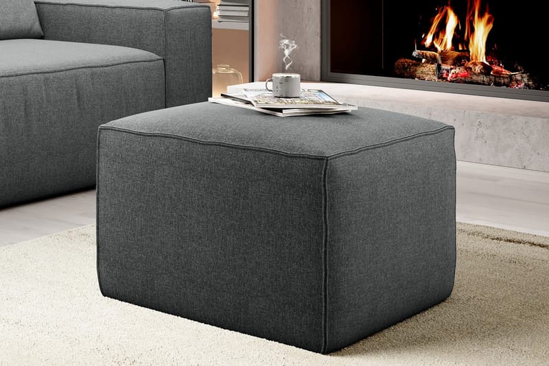 Kamli Fotpall - Grå - Möbler - Stolar & fåtöljer - Pall & puff - Fotpall