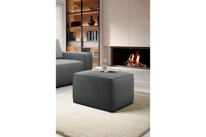 Kamli Fotpall - Grå - Möbler - Stolar & fåtöljer - Pall & puff - Fotpall