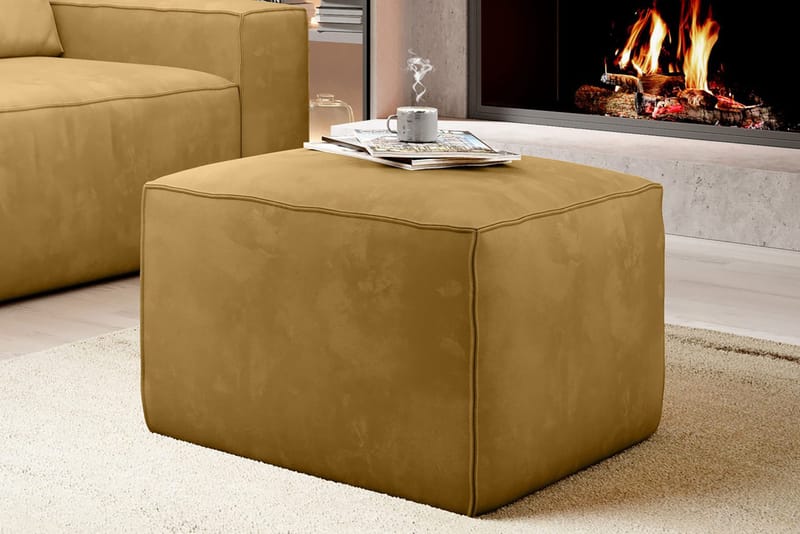 Kamli Fotpall - Gul - Möbler - Stolar & fåtöljer - Pall & puff - Fotpall