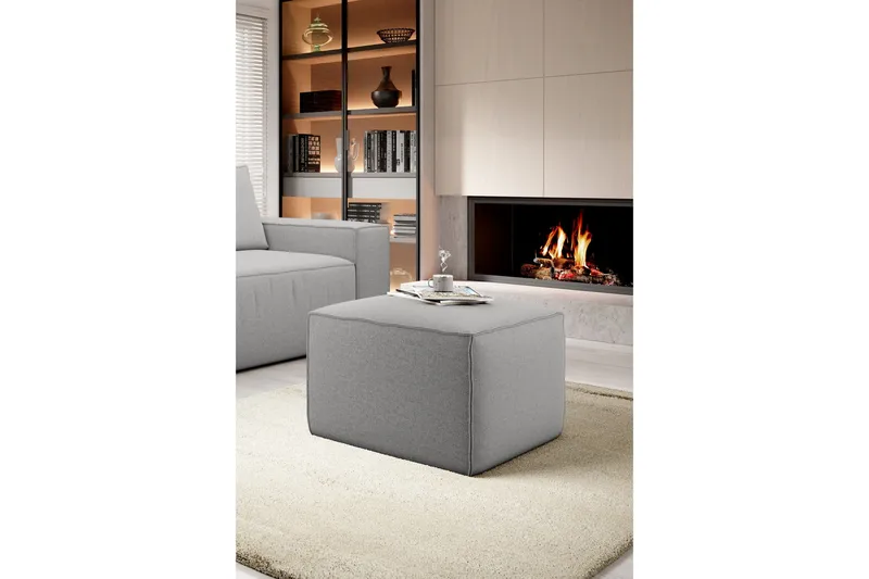 Kamli Fotpall - Ljusgrå - Möbler - Stolar & fåtöljer - Pall & puff - Fotpall