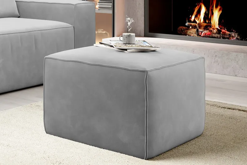 Kamli Fotpall - Ljusgrå - Möbler - Stolar & fåtöljer - Pall & puff - Fotpall