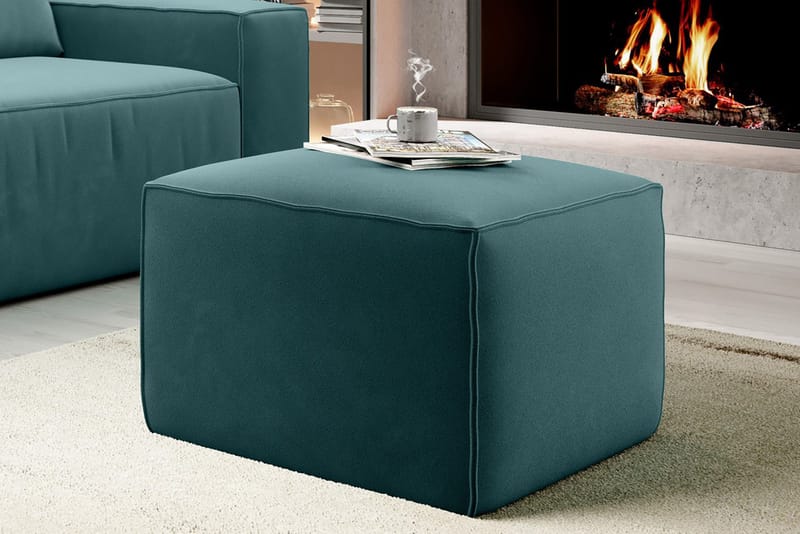 Kamli Fotpall - Turkos - Möbler - Stolar & fåtöljer - Pall & puff - Fotpall