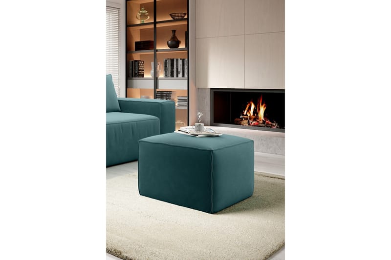 Kamli Fotpall - Turkos - Möbler - Stolar & fåtöljer - Pall & puff - Fotpall