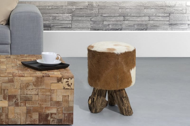 Kent Fotpall 50|50 cm - Brun - Möbler - Stolar & fåtöljer - Pall & puff - Fotpall