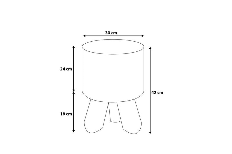 Kent Fotpall 50|50 cm - Brun - Möbler - Stolar & fåtöljer - Pall & puff - Fotpall