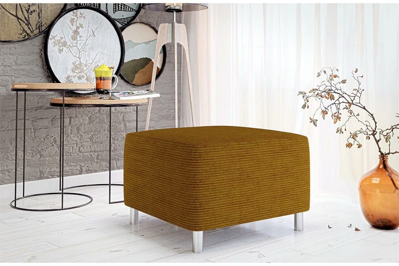 Kintore Fotpall 56 cm Dark yellow - Möbler - Stolar & fåtöljer - Pall & puff - Fotpall