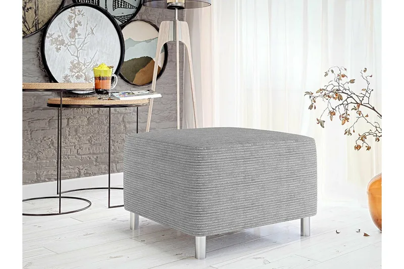 Kintore Fotpall 56 cm Light grey/Dark grey - Möbler - Stolar & fåtöljer - Pall & puff - Fotpall