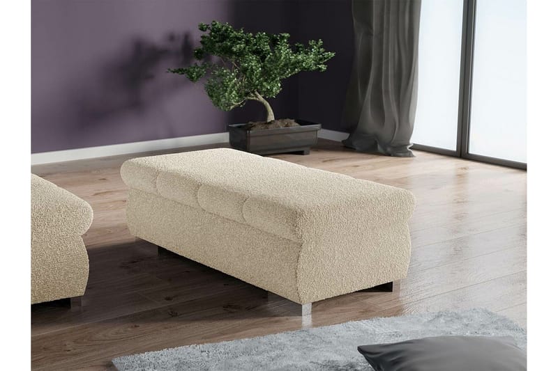 Kintore Fotpall 60 cm beige - Möbler - Stolar & fåtöljer - Pall & puff - Fotpall