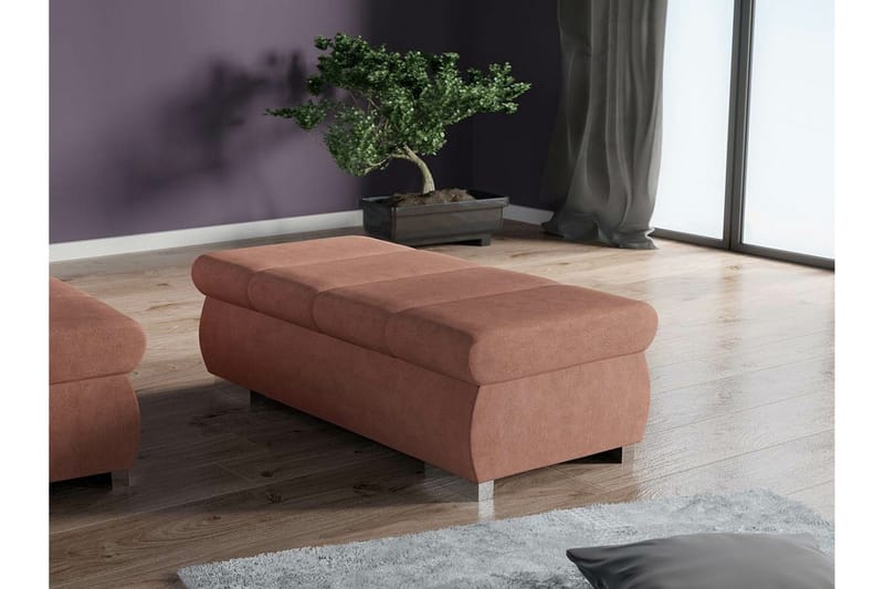 Kintore Fotpall 60 cm Light Brown/Cream - Möbler - Stolar & fåtöljer - Pall & puff - Fotpall