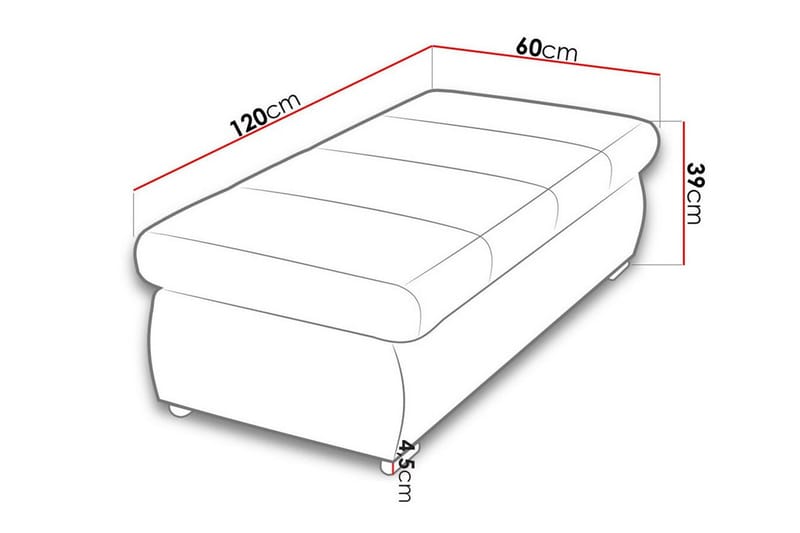 Kintore Fotpall 60 cm - Möbler - Stolar & fåtöljer - Pall & puff - Fotpall