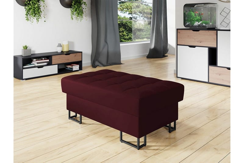 Kintore Fotpall 67 cm Wine red - Möbler - Stolar & fåtöljer - Pall & puff - Fotpall