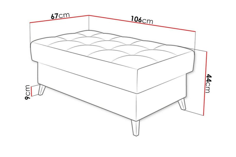 Kintore Fotpall 67 cm - Möbler - Stolar & fåtöljer - Pall & puff - Fotpall
