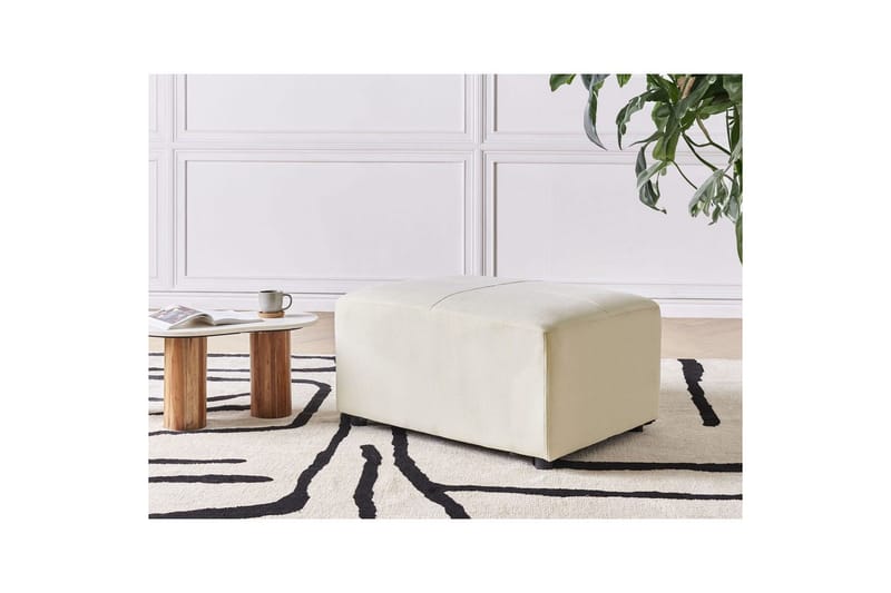 Fotpall Kohlo Beige/svart - Beige/svart - Möbler - Stolar & fåtöljer - Pall & puff - Fotpall
