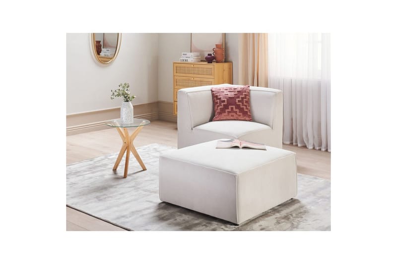 Fotpall Lemvig Vit - Vit - Möbler - Stolar & fåtöljer - Pall & puff - Fotpall