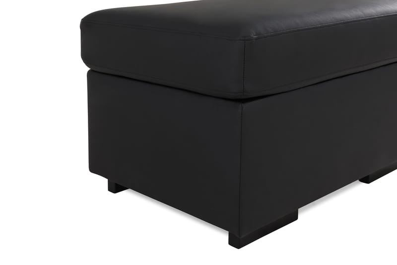 Link Fotpall 70 cm Ecoläder - Svart - Möbler - Stolar & fåtöljer - Pall & puff - Fotpall