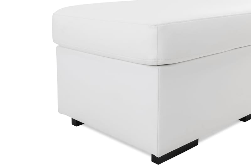 Link Fotpall 70 cm Ecoläder - Vit - Möbler - Stolar & fåtöljer - Pall & puff - Fotpall