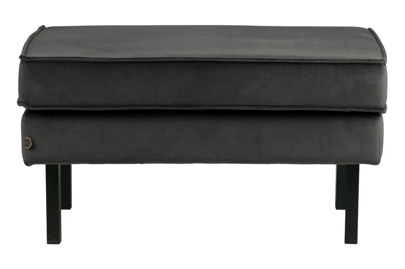 Lissbon Fotpall Sammet - Antracit - Möbler - Stolar & fåtöljer - Pall & puff - Fotpall