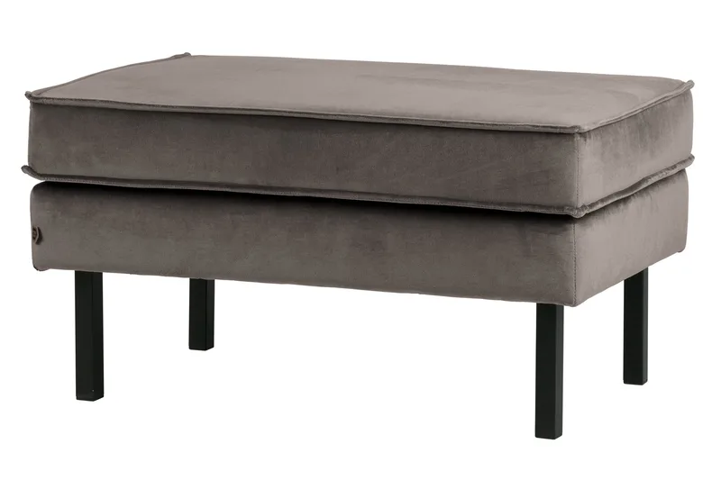 Lissbon Fotpall Sammet - Taupe - Möbler - Stolar & fåtöljer - Pall & puff - Fotpall